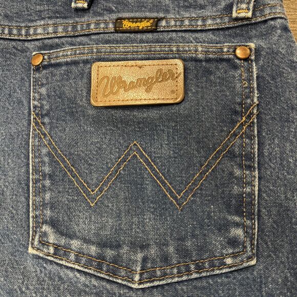 Vintage Wrangler 13MWZ Jeans Mens 40x34 Blue Cowboy Cut Original Fit Denim - Picture 4 of 10